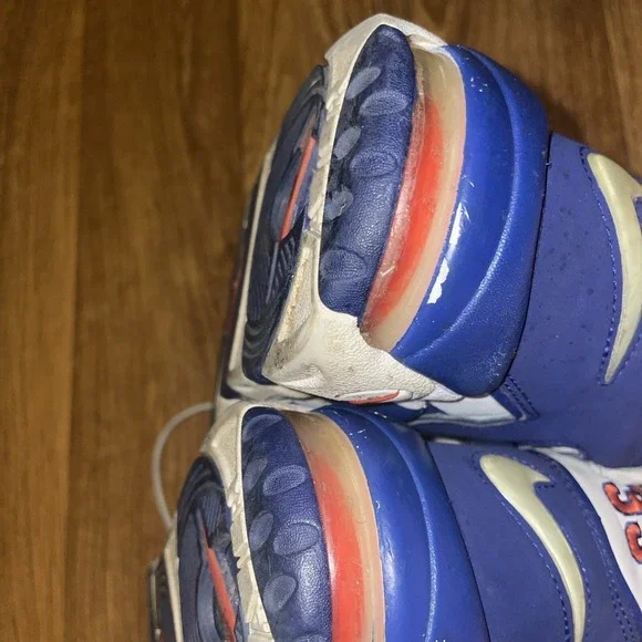 Nike Air More Uptempo Knicks 33 Blue White Orange Men's Size 8 Shoes 921948-101
